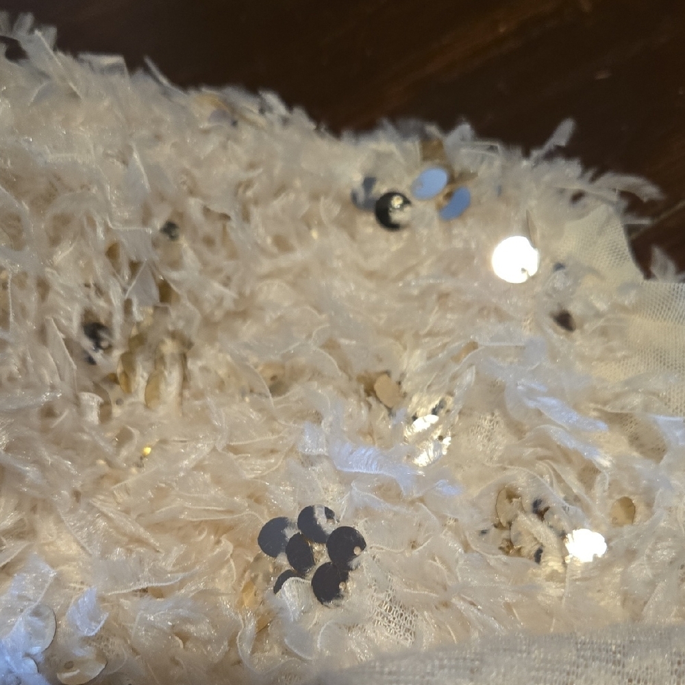 Zara Cream Sequin Top - Picture 10 of 12
